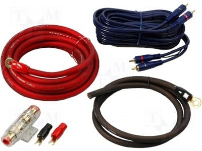 Монтажен КИТ кабели за автоусилвател KIT-LK20 Комплект за монтаж на автомобилен усилвател